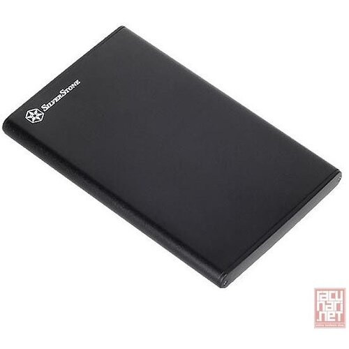 Silverstone Treasure TS10B, External 2.5 enclosure, Supports 7mm 2.5 SATA SSD/HDD, USB 3.0, Aluminium, Black [24] Cene